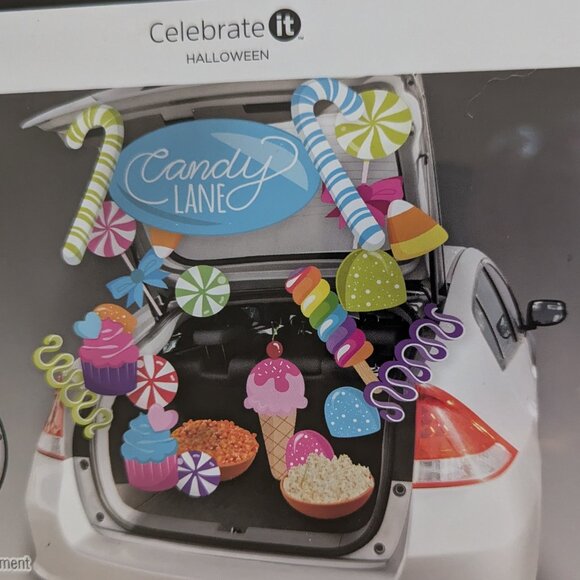 NWT Candy Lane Halloween Xmas Holiday Trunk Door Decorating Kit Michael's Decor - Picture 1 of 8